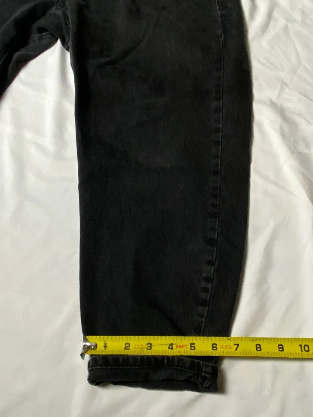 ZARA Black Paper-Bag Women's Jeans High Rise Stretch Waist Size 6